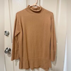 Moth Anthropologie Warm Camel Cowl-neck Sweater SZ S.